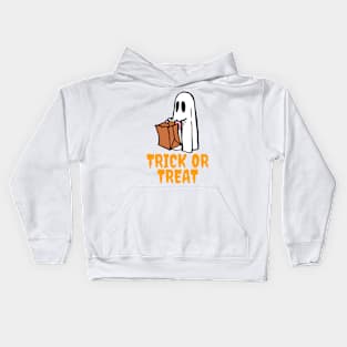 Halloween Ghost Trick Or Treat Kids Hoodie